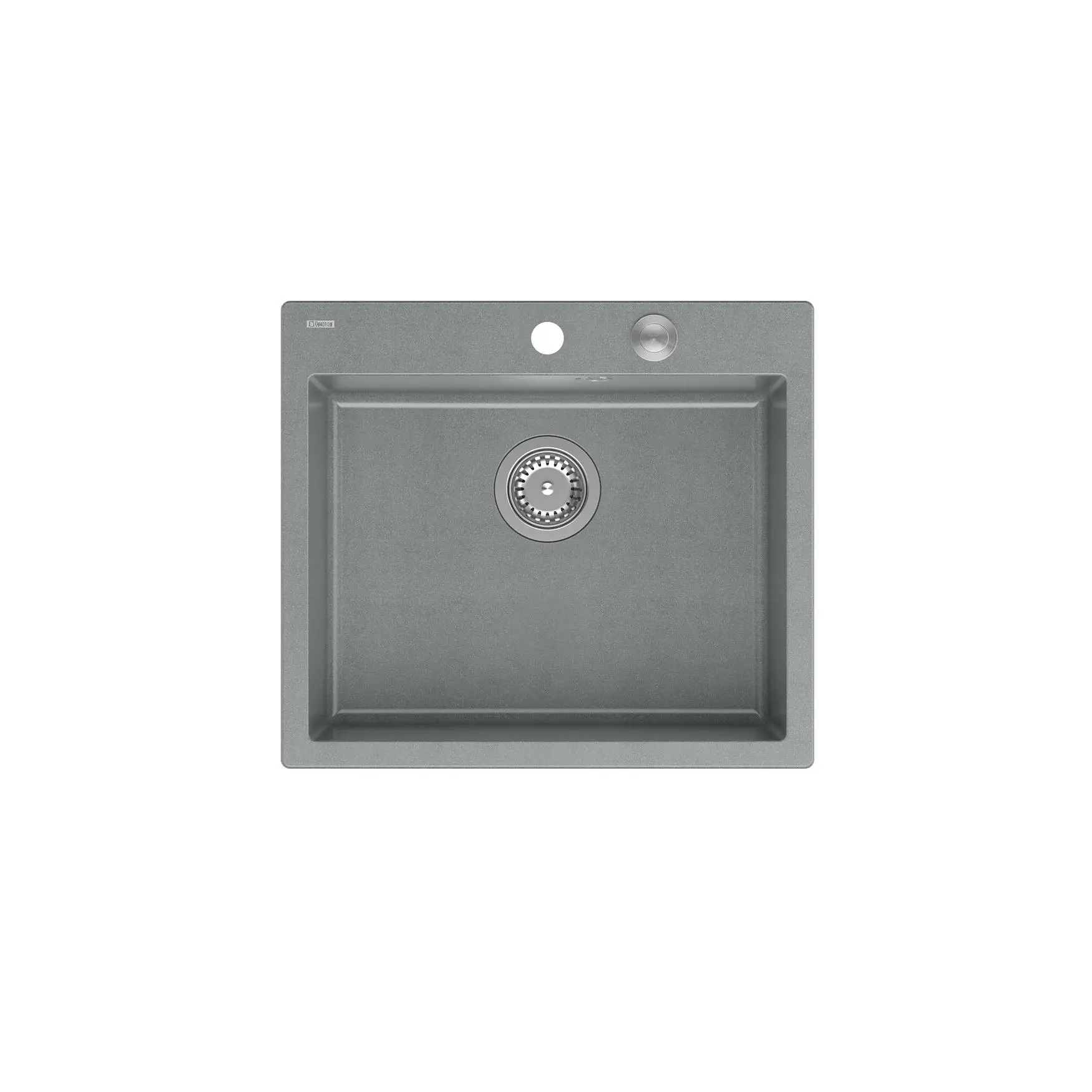 Zlewozmywak Quadron HB8304U5-BS P2O Morgan 110 Granitowy Szary/Stalowy