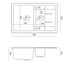 Zlewozmywak Quadron HB8224U5-C1 P2O Morgan 156 Granitowy Szary/Miedziany