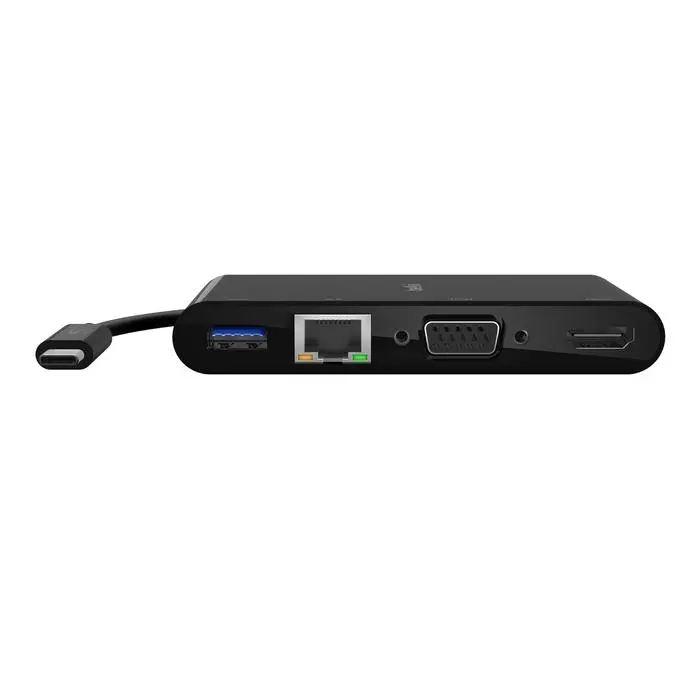 Adapter Belkin AVC005BTBK multimedialny USB-C na HDMI, VGA, Ethernet, USB-A