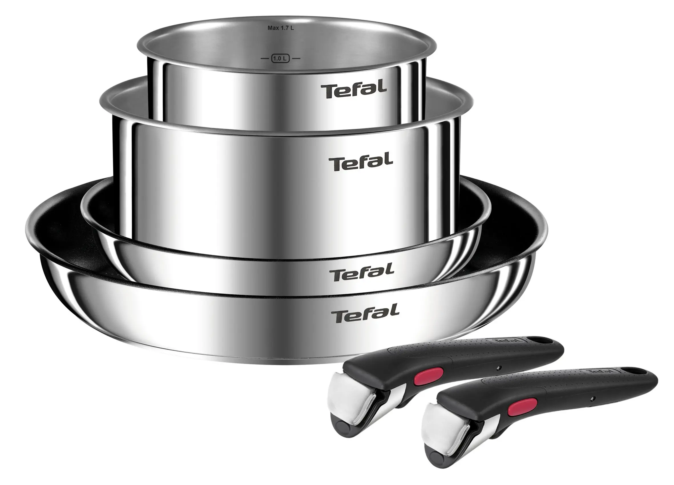 Zestaw garnków Tefal Ingenio Emotion L897S655 Indukcja Stal nierdzewna 6 elementów