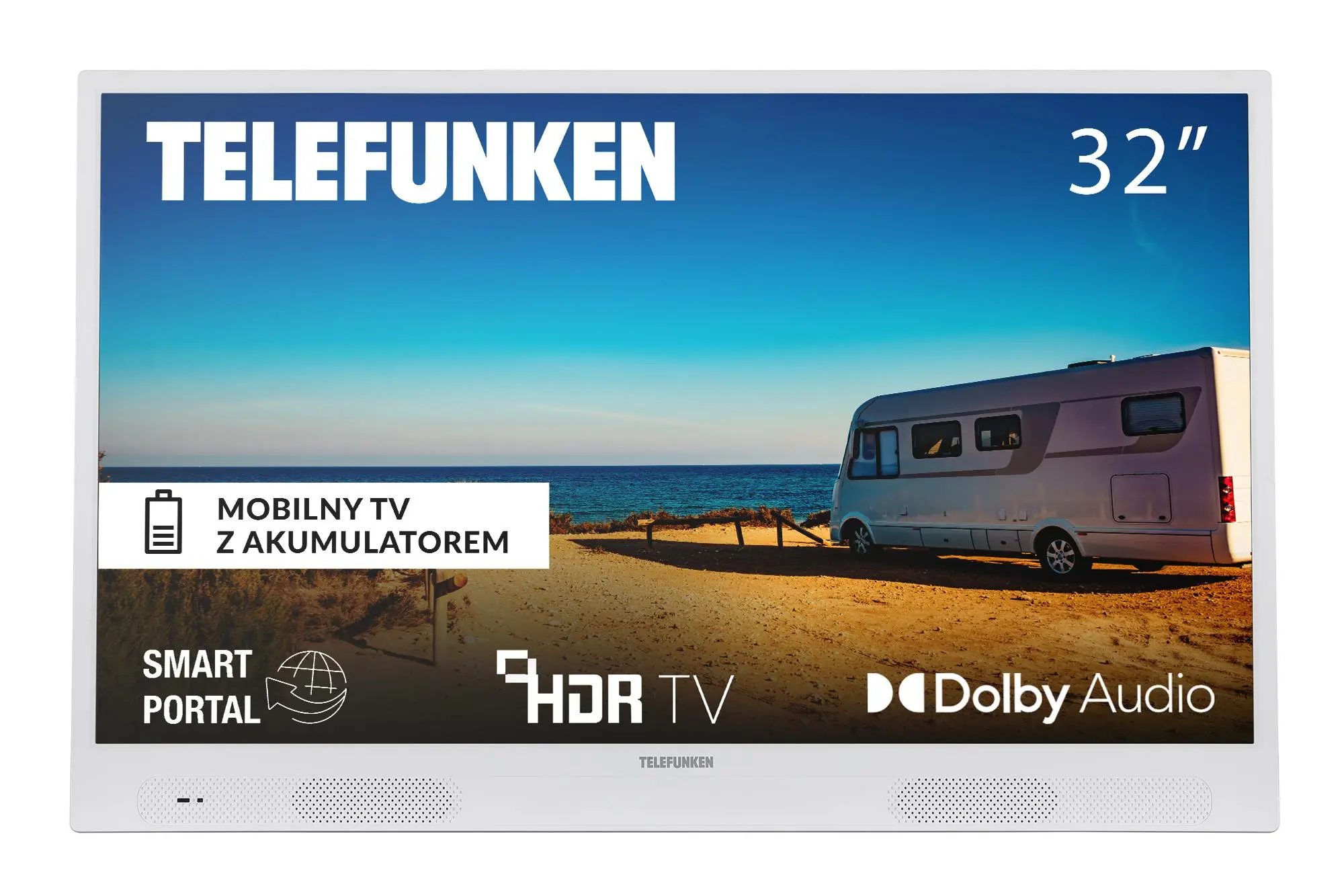 Telewizor Telefunken 32HGP7450W przenośny z akumulatorem do 3h czas pracy 32" LED HD Ready Smart TV DVB-T2