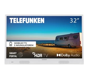 Telewizor Telefunken 32HGP7450W  przenośny z akumulatorem do 3h czas pracy 32" LED HD Ready Smart TV DVB-T2