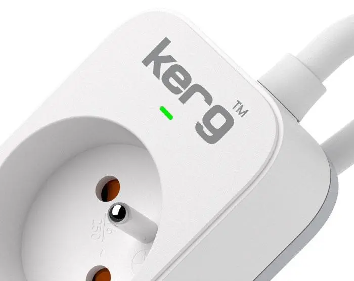 Przedłużacz Kerg M02385 3 gniazda 5m Biały