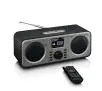 Radioodbiornik Lenco DIR-141BK Radio FM DAB+ Internetowe Bluetooth Czarno-srebrny