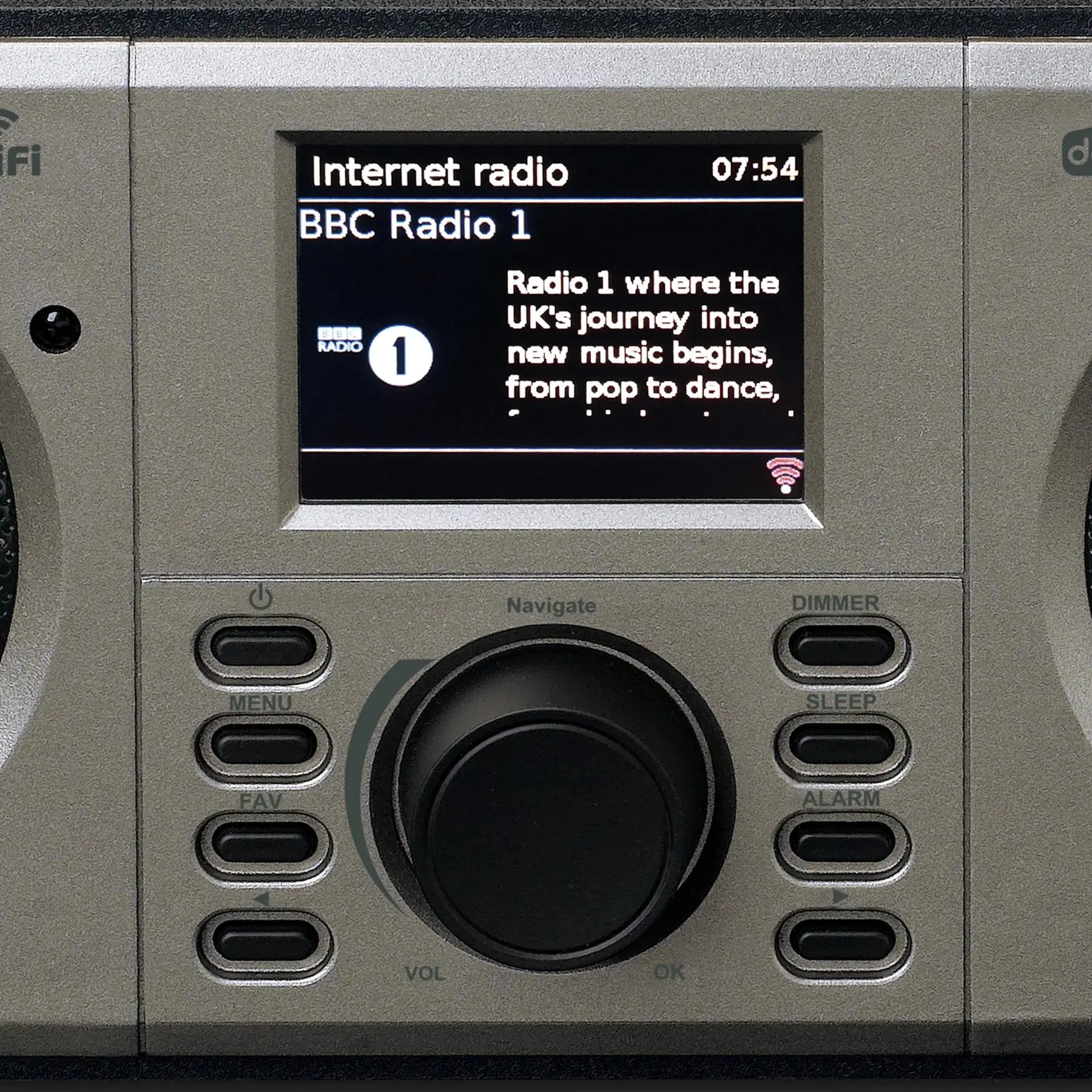 Radioodbiornik Lenco DIR-141BK Radio FM DAB+ Internetowe Bluetooth Czarno-srebrny