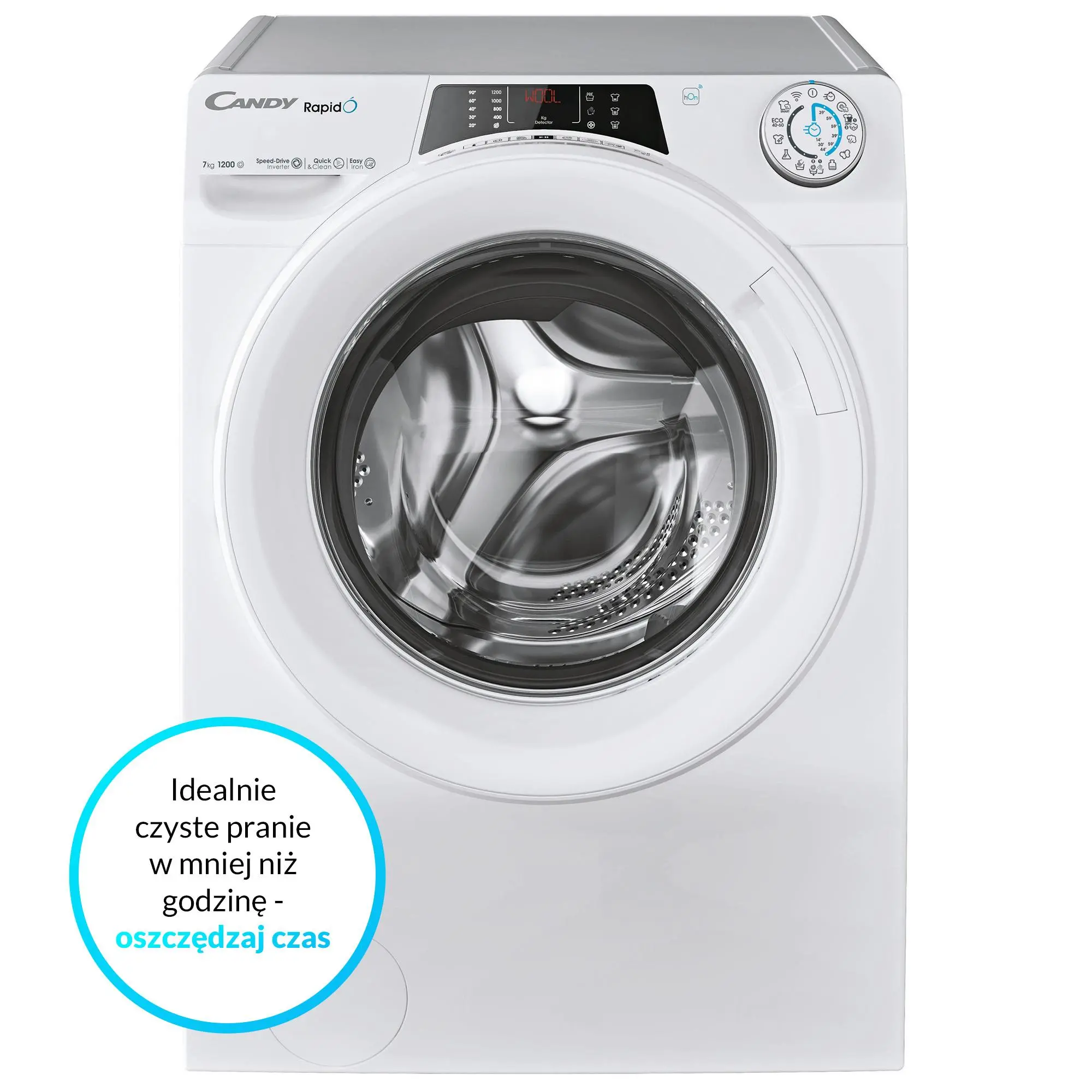 Pralka Candy RapidO RO4 1274DWMT/1-S Slim 7kg 1200obr/min Zdalne sterowanie