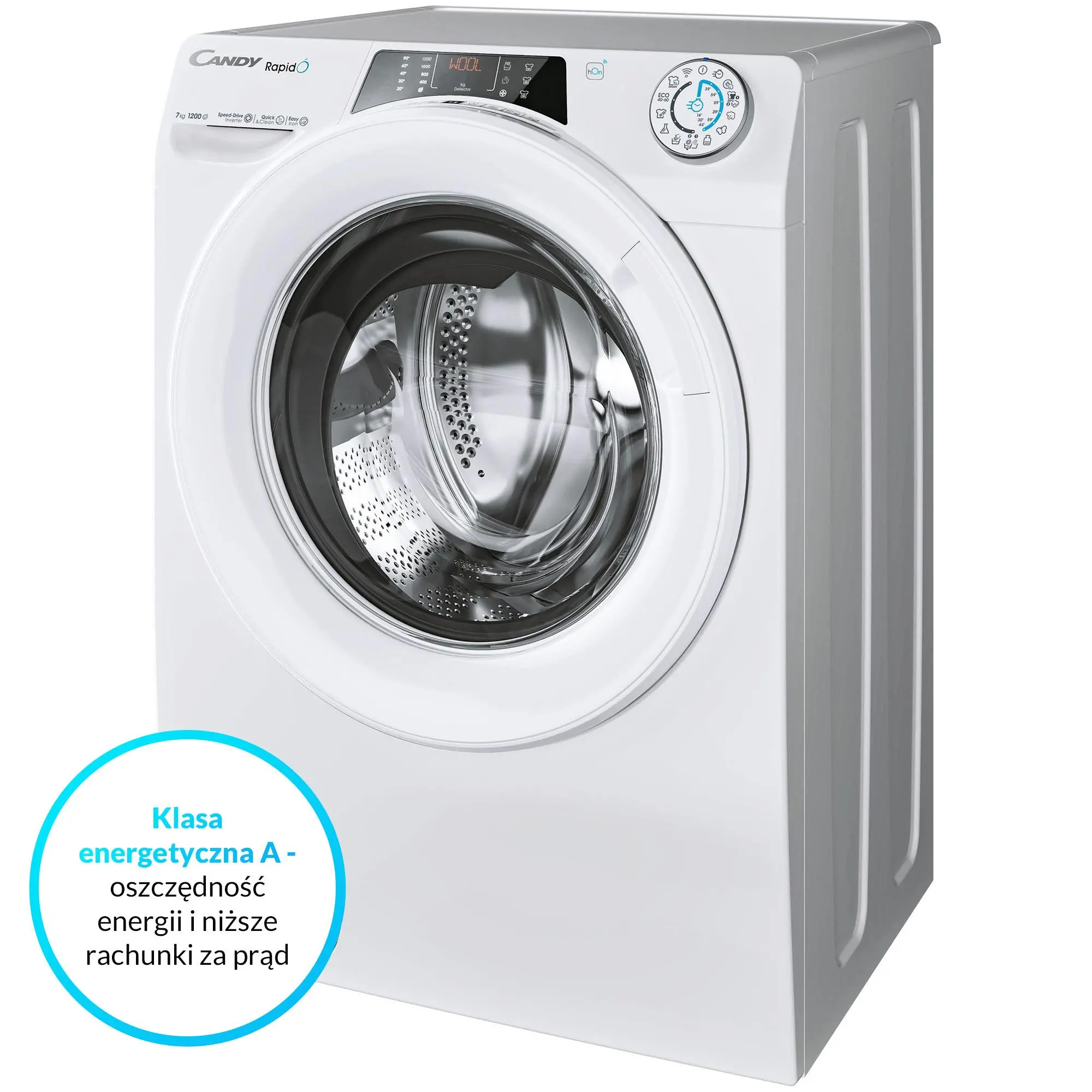 Pralka Candy RapidO RO4 1274DWMT/1-S Slim 7kg 1200obr/min Zdalne sterowanie