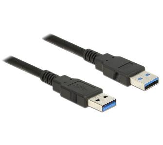 Kabel USB Delock 85064 USB 3.0 AM-AM 5m Czarny