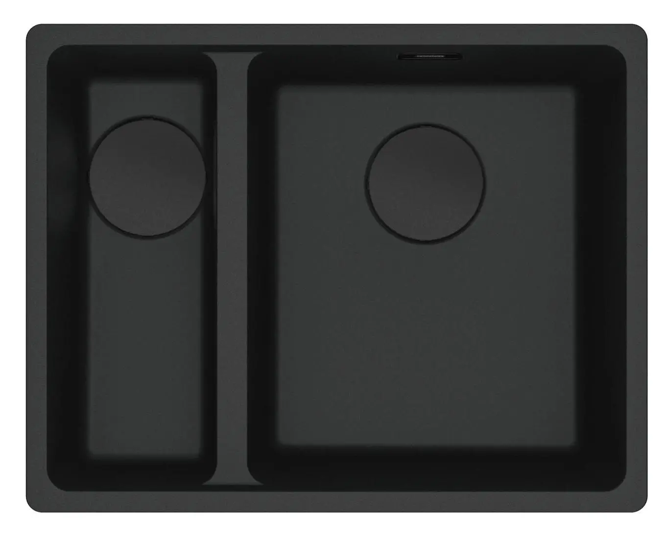Zlewozmywak Franke Maris MRG 160-34-15 Komora z prawej strony Granitowy Czarny mat
