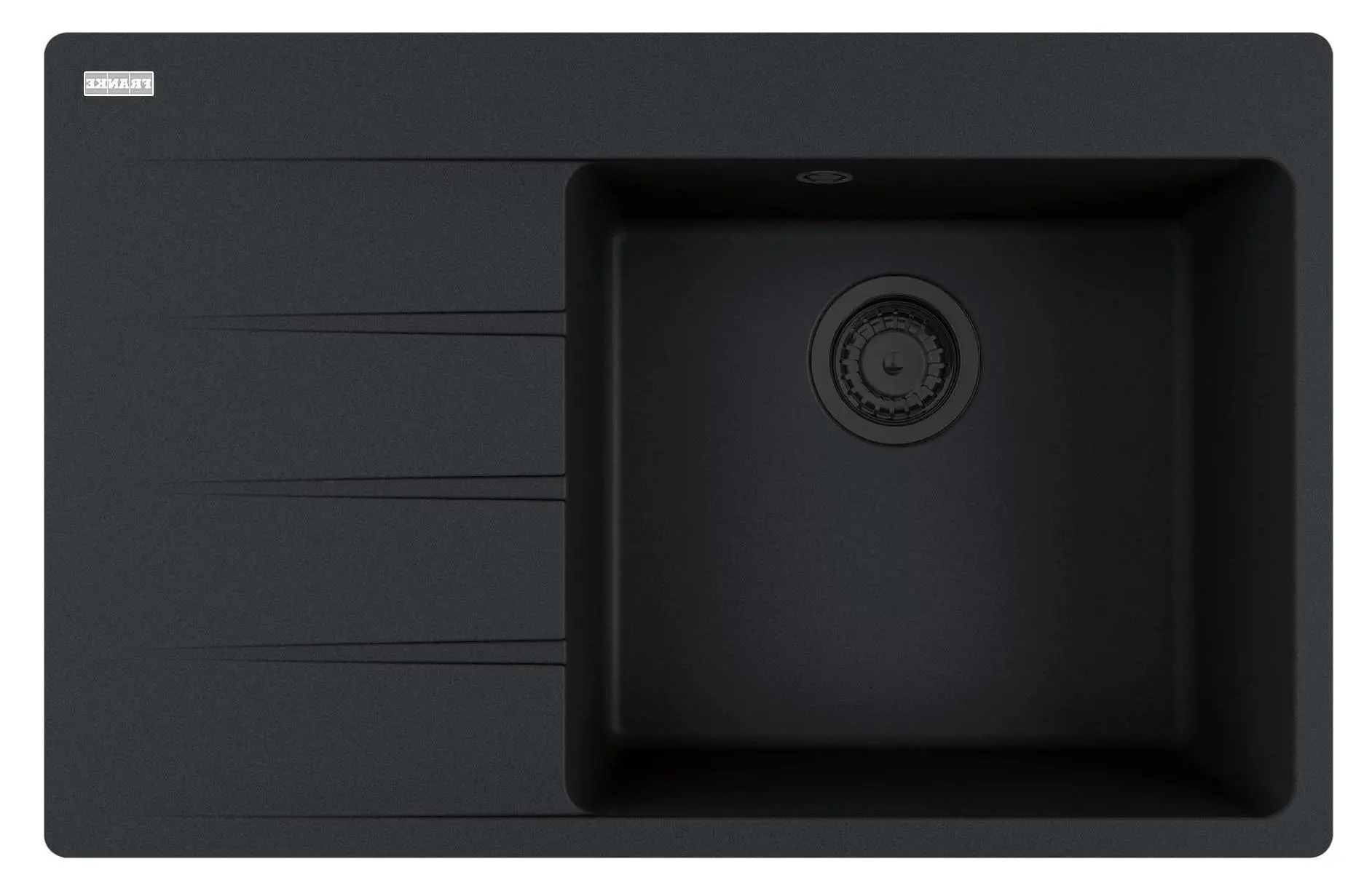 Zlewozmywak Franke Centro CNG 611-78 TL Komora z prawej strony Granitowy Czarny mat