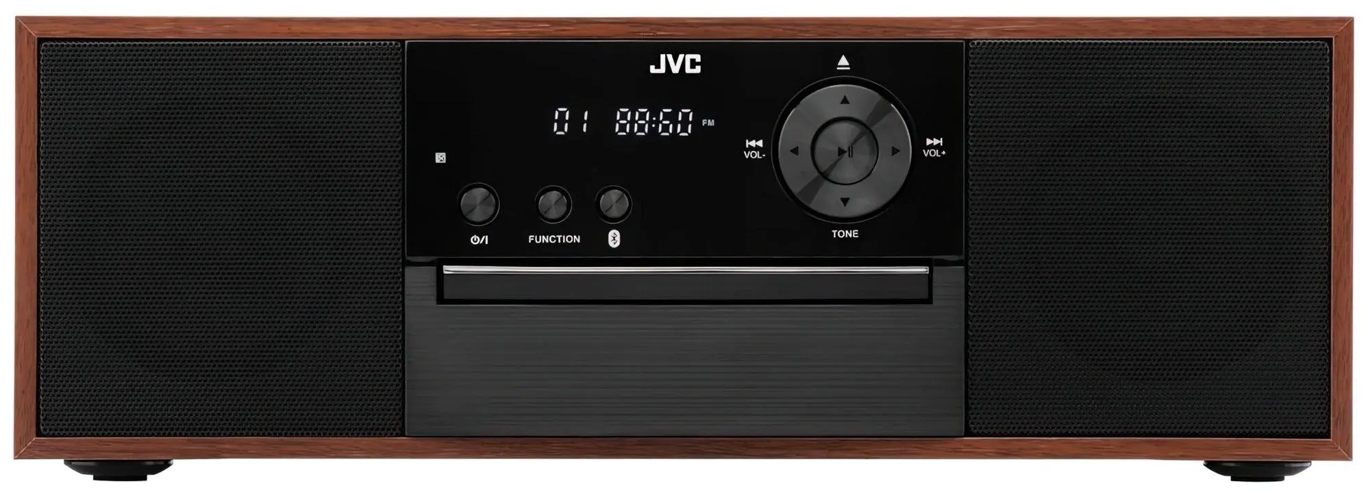 Wieża JVC RD-E761 16W Bluetooth Radio FM Czarno-brązowy