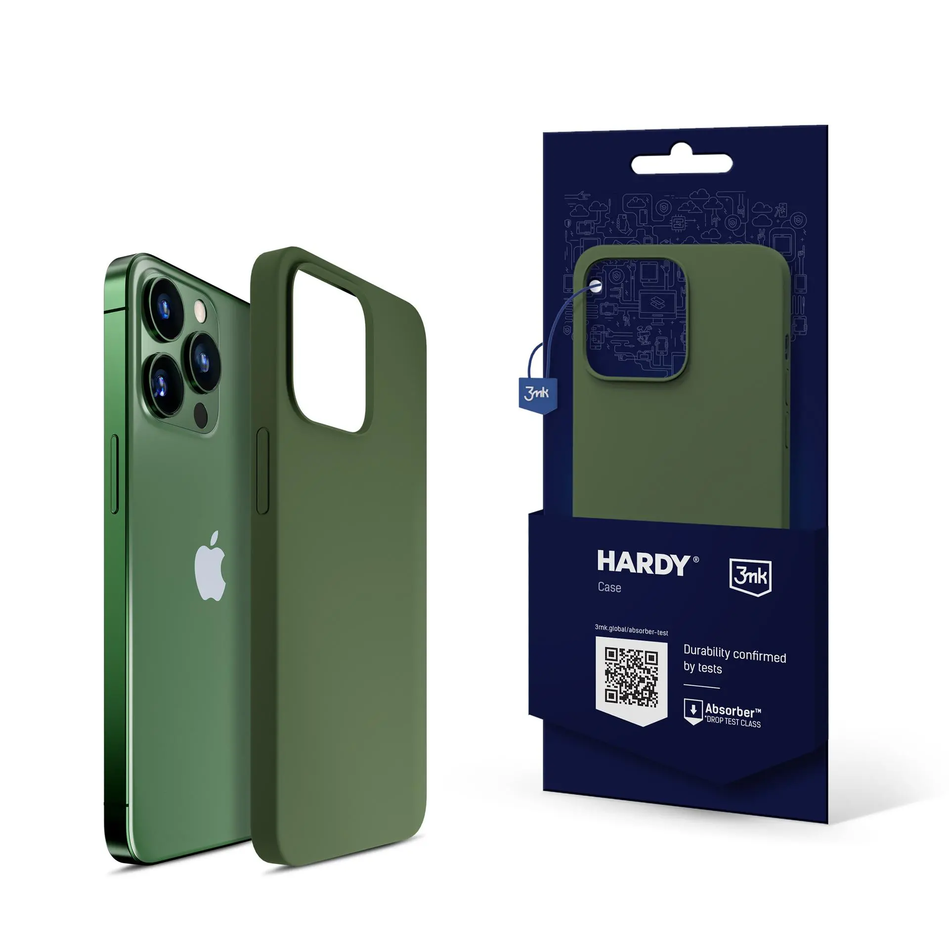 Etui 3mk Hardy Silicone Mag Case do iPhone 13 Pro Zielony