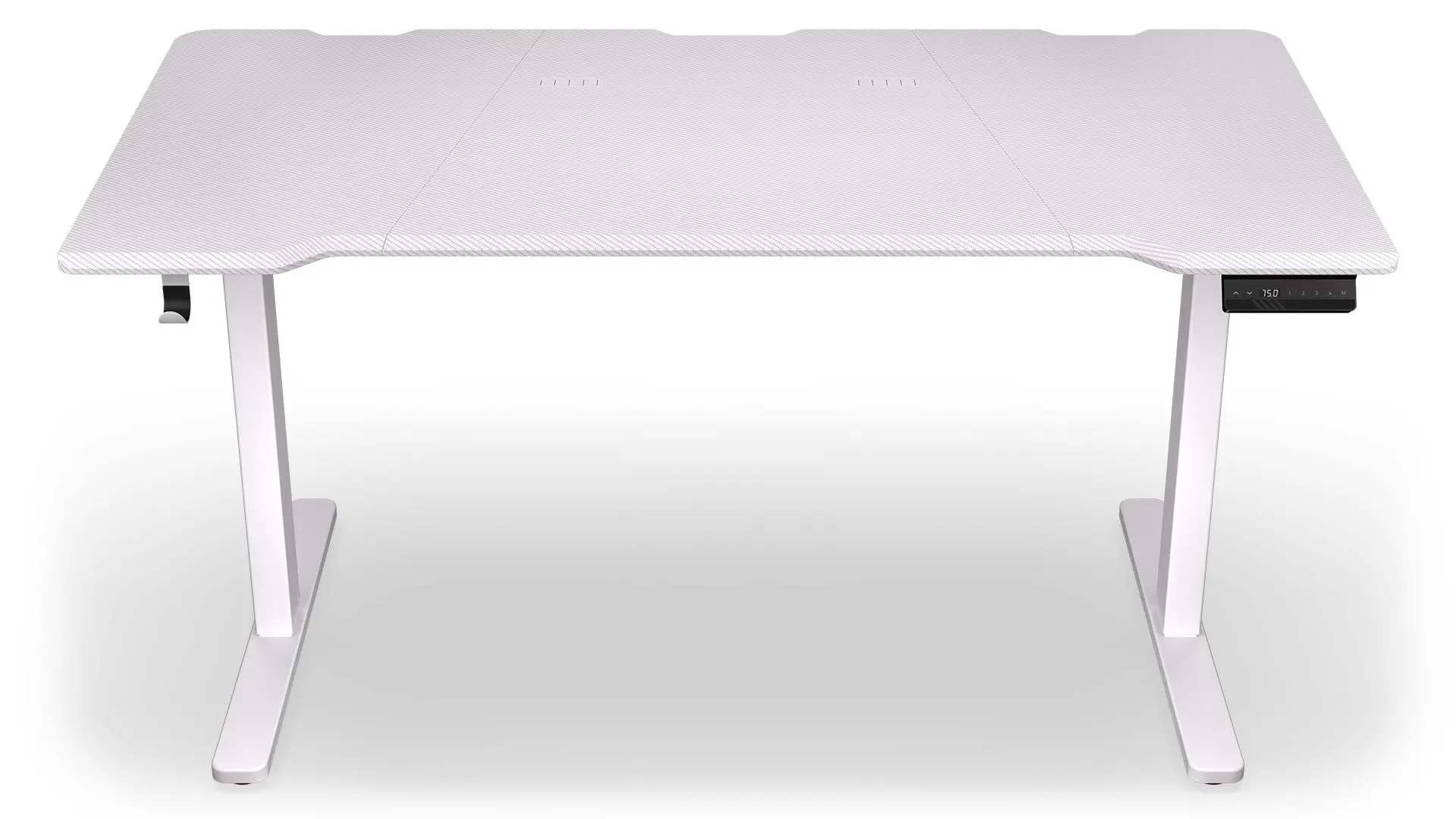 Biurko Endorfy Atlas L Electric Onyx White 150cm Regulacja wysokości Biały