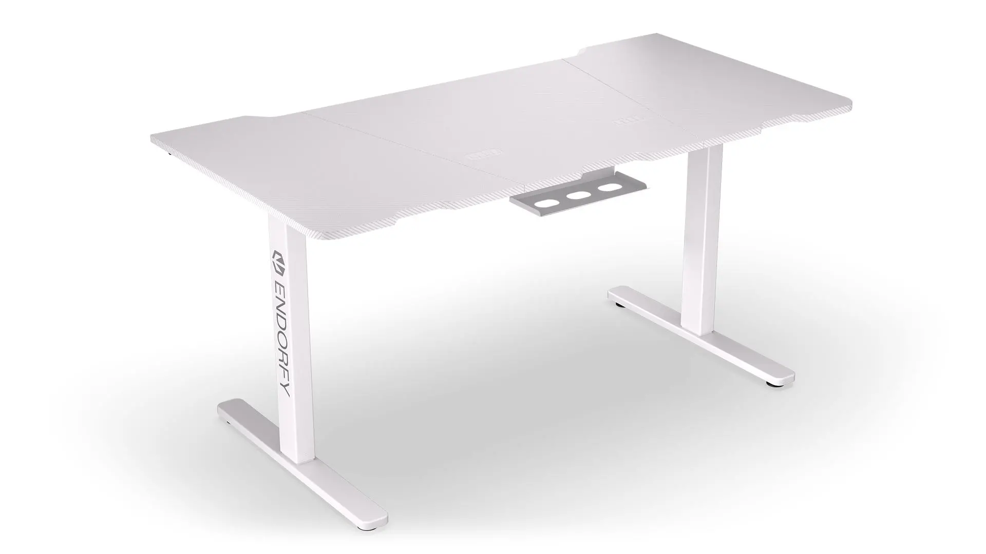 Biurko Endorfy Atlas L Electric Onyx White 150cm Regulacja wysokości Biały