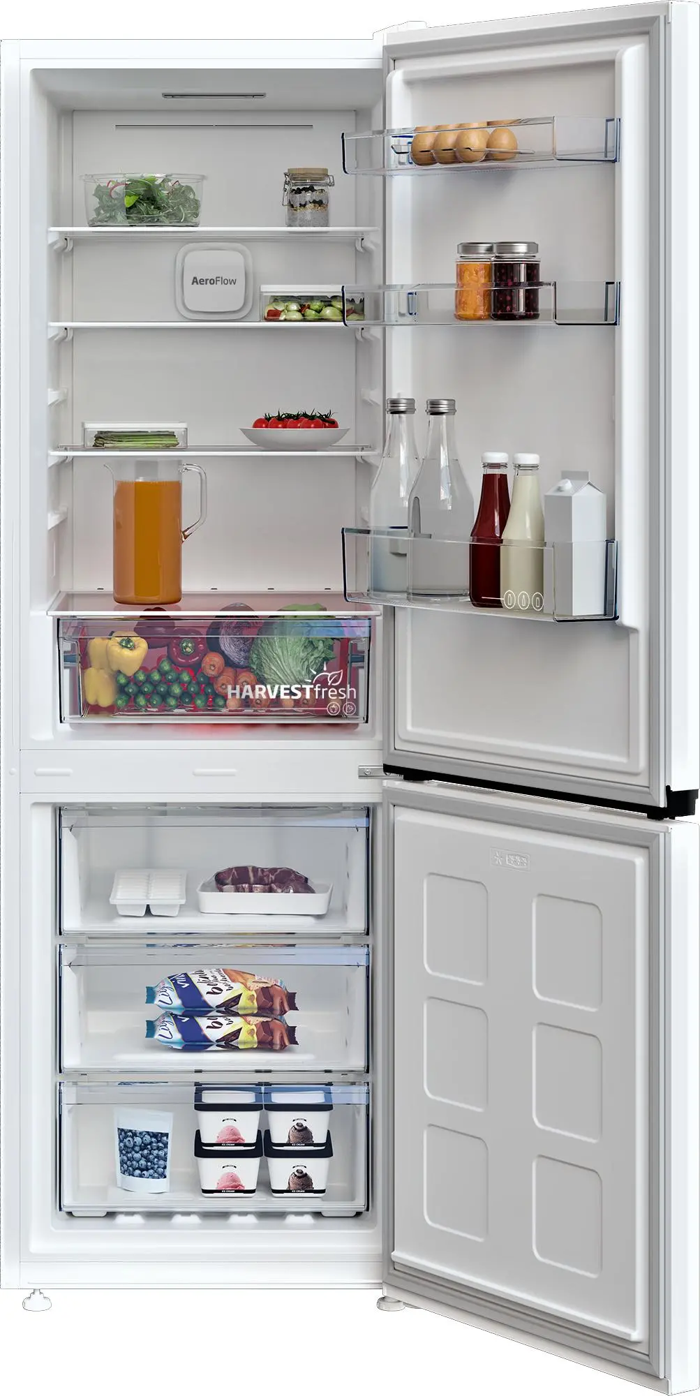 Lodówka Beko b300 B3RCNA344HW Pełny No Frost 180cm Komora świeżości Biały