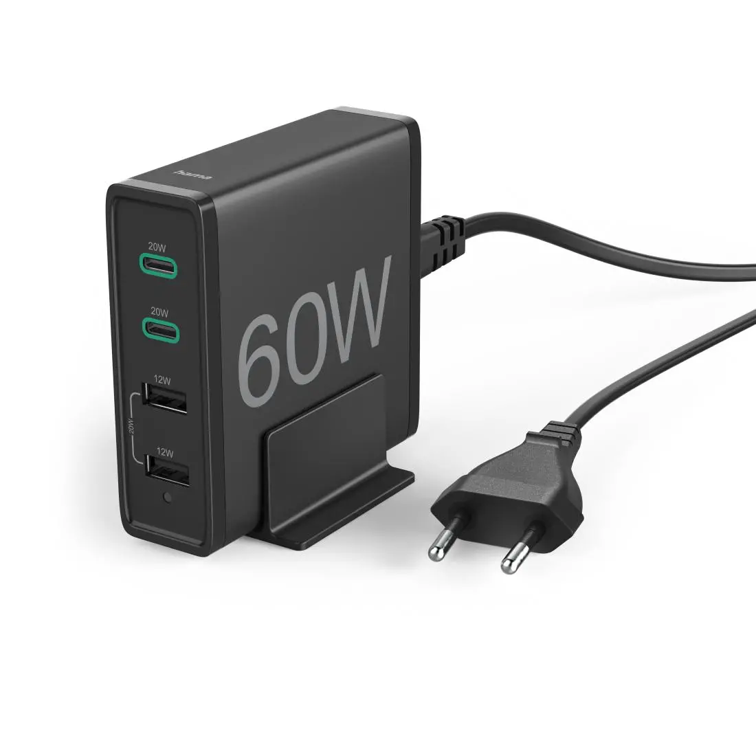 Ładowarka samochodowa Hama 60 W 2x PD USB-C 2x USB-A Czarny