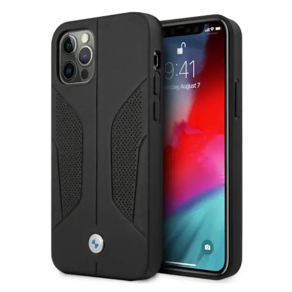 Etui BMW Leather Perforate Sides BMHCP12MRSCSK do iPhone 12 /12 Pro
