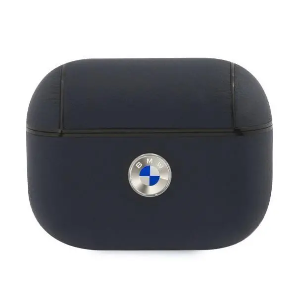 Etui na słuchawki BMW Geniune Leather Silver Logo BMAPSSLNA do AirPods Pro Granatowy