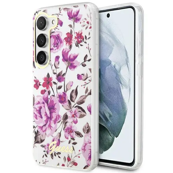 Etui Guess Flower Collection GUHCS23SHCFWST do Samsung Galaxy S23