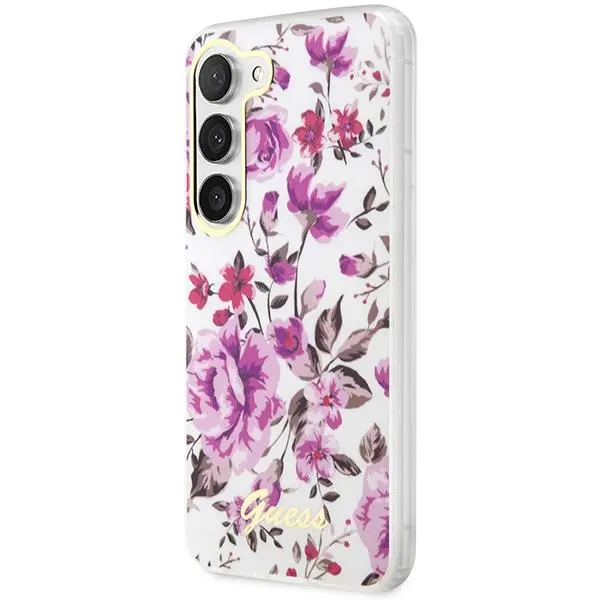 Etui Guess Flower Collection GUHCS23SHCFWST do Samsung Galaxy S23
