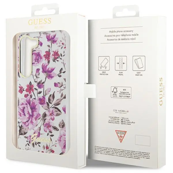Etui Guess Flower Collection GUHCS23SHCFWST do Samsung Galaxy S23