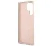 Etui Guess Silicone Script Metal Logo GUHCS23LLSLMGPP do Samsung Galaxy S23 Ultra
