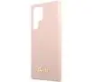 Etui Guess Silicone Script Metal Logo GUHCS23LLSLMGPP do Samsung Galaxy S23 Ultra