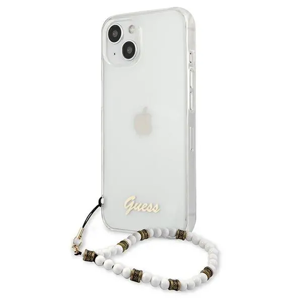 Etui Guess White Pearl GUHCP13SKPSWH do iPhone 13 mini