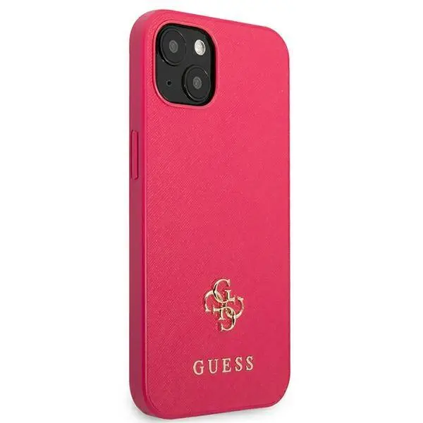 Etui Guess Saffiano 4G Small Metal Logo GUHCP13SPS4MF do iPhone 13 mini