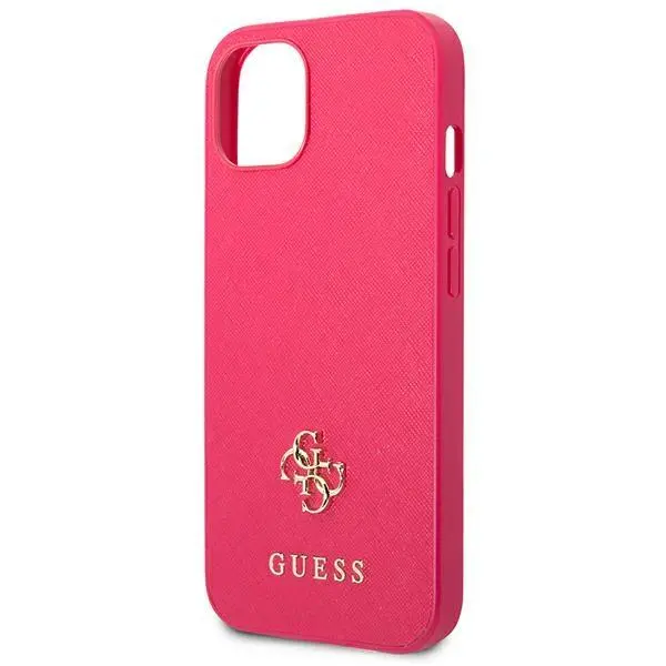 Etui Guess Saffiano 4G Small Metal Logo GUHCP13SPS4MF do iPhone 13 mini