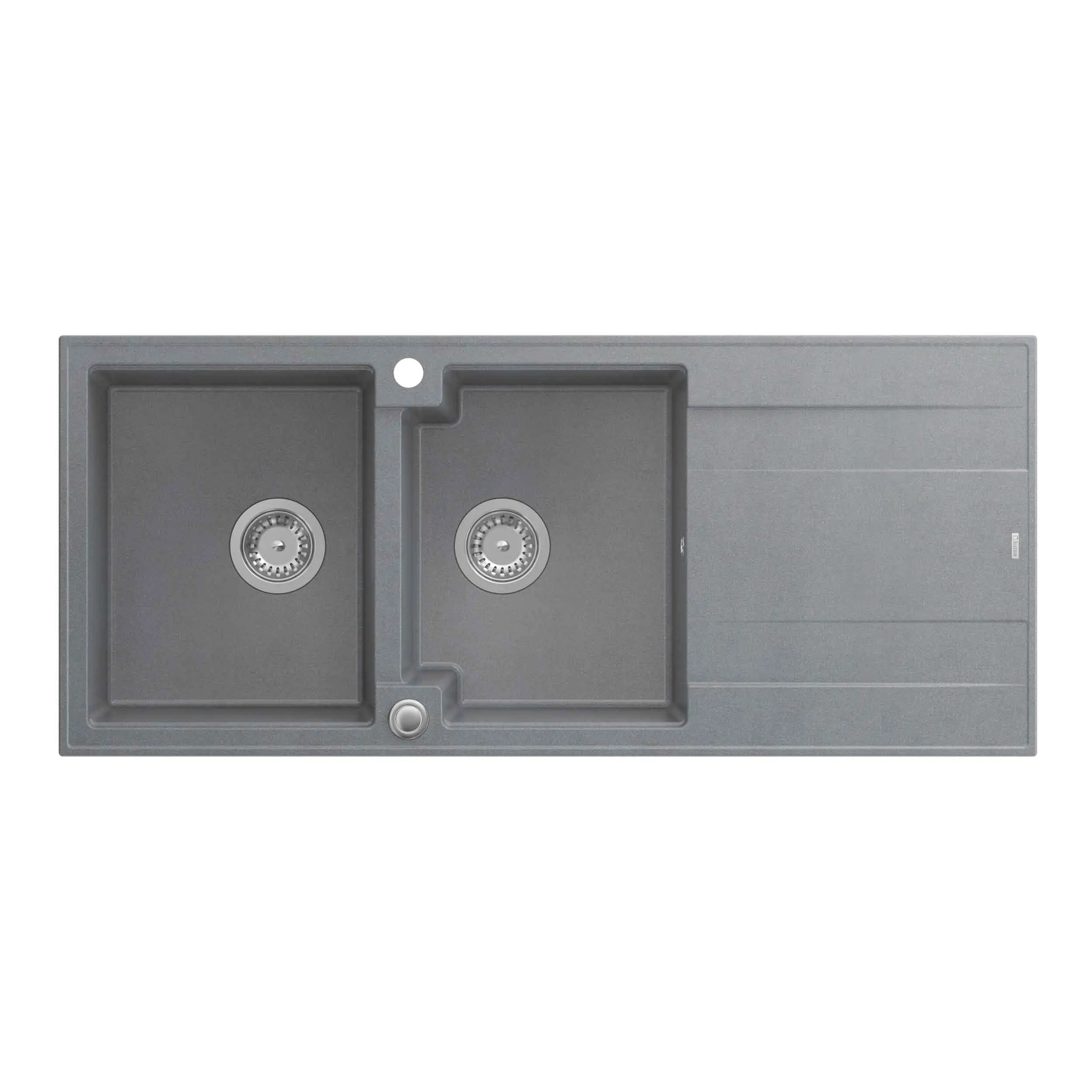 Zlewozmywak Quadron HQE11650U5_BS P2O Evan 121 Granitowy Szary/Stalowy