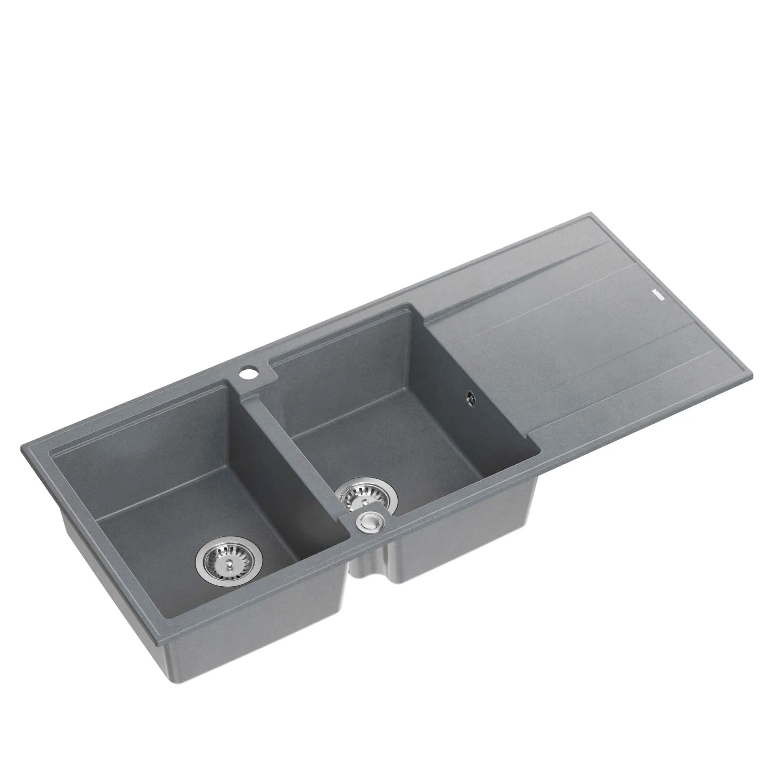 Zlewozmywak Quadron HQE11650U5_BS P2O Evan 121 Granitowy Szary/Stalowy