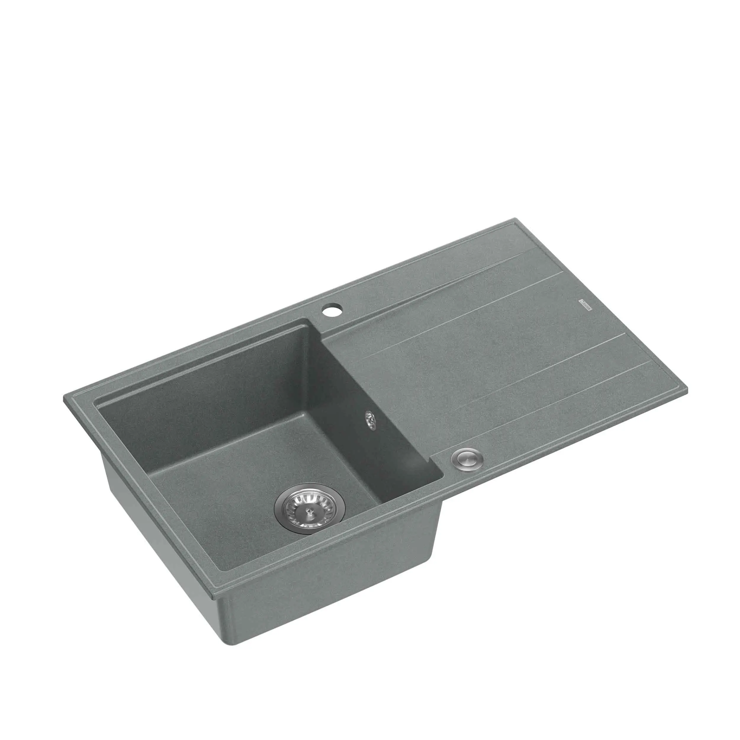 Zlewozmywak Quadron HCQE8650U5_BS P2O Evan 111 Granitowy Szary/Stalowy