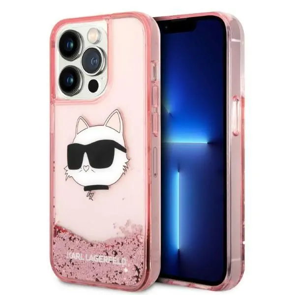 Etui Karl Lagerfeld Glitter Choupette Head KLHCP14LLNCHCP do iPhone 14 Pro