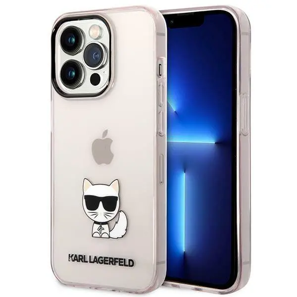 Etui Karl Lagerfeld Transparent Choupette Body KLHCP14LCTTRI do iPhone 14 Pro