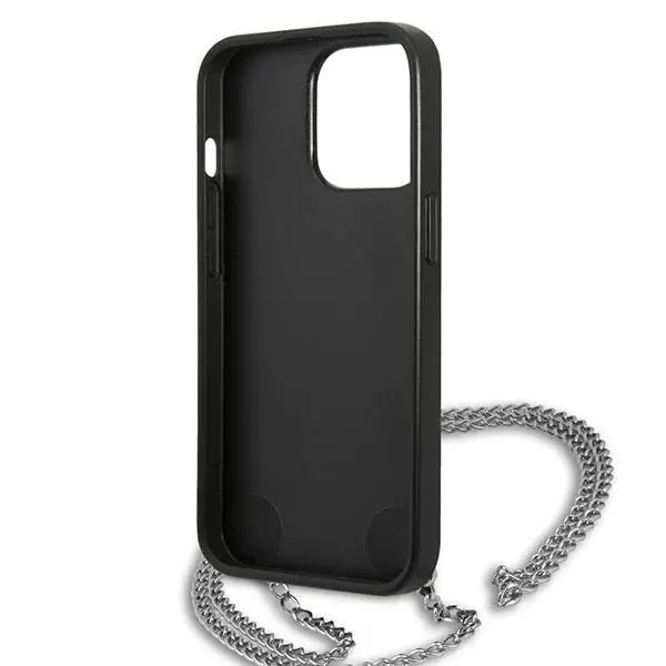 Etui Karl Lagerfeld Leather Textured and Chain KLHCP13LPMK do iPhone 13 Pro /13
