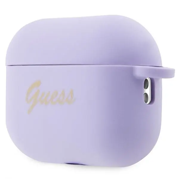 Etui na słuchawki Guess Silicone Charm Heart Collection GUAP2LSCHSU do AirPods Pro 2 Fioletowy