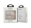 Etui na słuchawki Guess Marble Strap Collection do AirPods 3 Różowo-biały