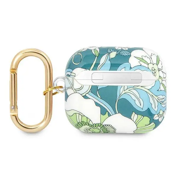 Etui na słuchawki Guess Flower Strap Collection do AirPods 3 Niebieski