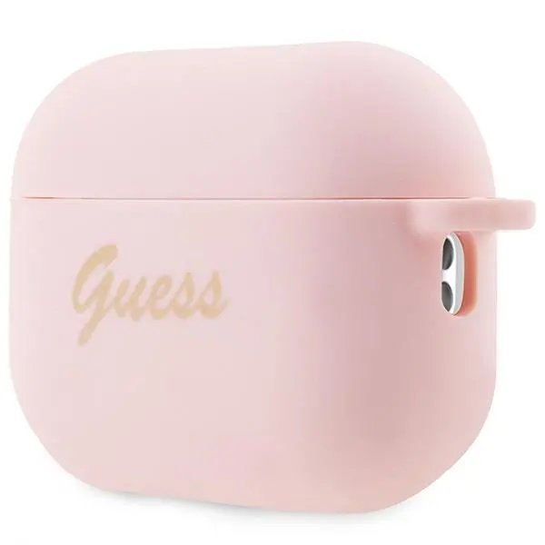 Etui na słuchawki Guess Silicone Charm Heart Collection GUAP2LSCHSP do AirPods Pro 2 Rózowy