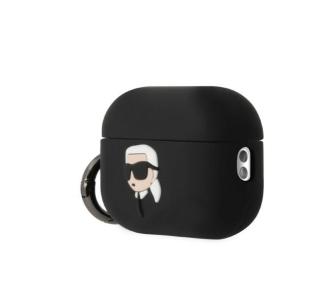 Etui na słuchawki Karl Lagerfeld Silicone Karl Head 3D do AirPods Pro 2 Czarny