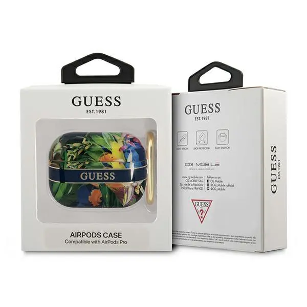 Etui na słuchawki Guess Flower Strap Collection do AirPods Pro Wielokolorowy