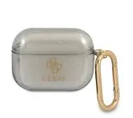 Guess Glitter Collection do AirPods Pro Przezroczysty/Czarny