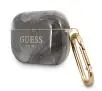 Etui na słuchawki Guess Marble Collection do AirPods Pro Czarno-biały