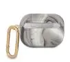 Etui na słuchawki Guess Marble Collection do AirPods Pro Czarno-biały