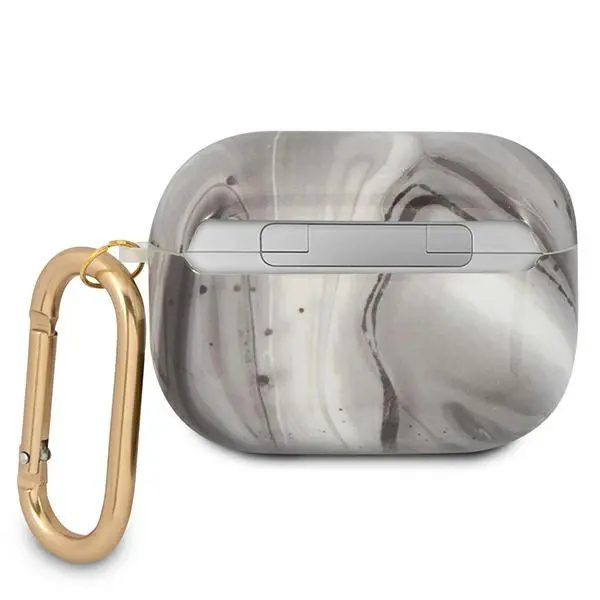 Etui na słuchawki Guess Marble Collection do AirPods Pro Czarno-biały
