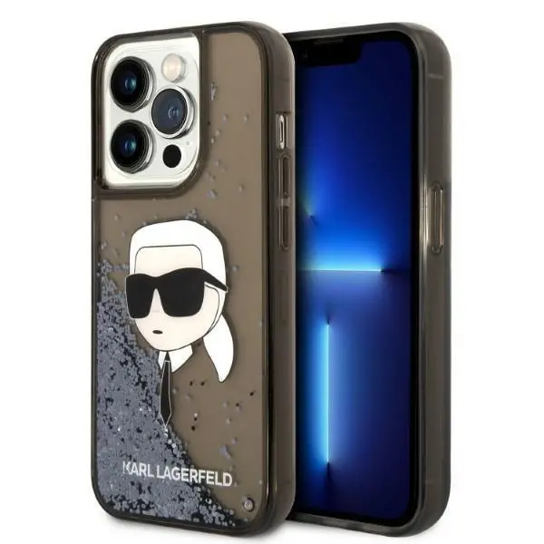 Etui Karl Lagerfeld Glitter Karl Head KLHCP14LLNKHCK do iPhone 14 Pro