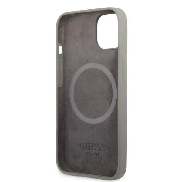 Etui Guess Silicone Logo Plate MagSafe GUHMP13SSPLG do iPhone 13 mini
