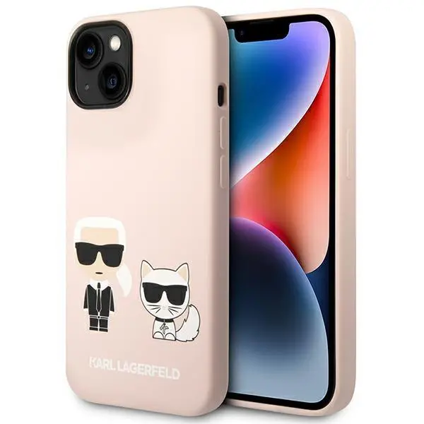 Etui Karl Lagerfeld Silicone Karl & Choupette Magsafe KLHMP14MSSKCI do iPhone 14 Plus