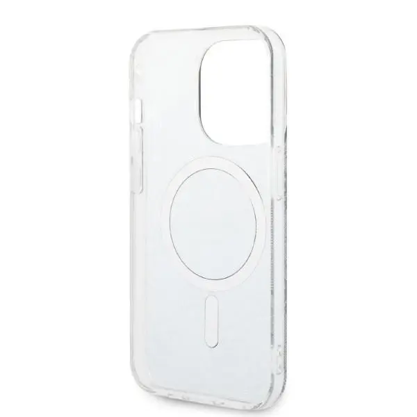 Zestaw Guess GUBPP14XH4EACSB  ładowarka indukcyjna + etui 4G Print MagSafe do iPhone 14 Pro Max
